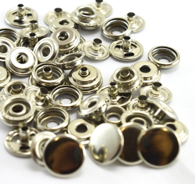  Кнопка 15мм №61 сталь цв. Никель (уп 720шт) STRONG  ТриКатушки