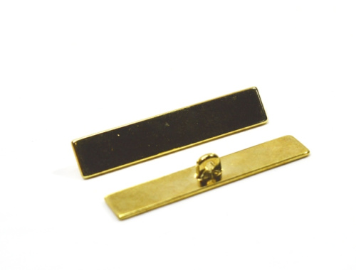 Пуговица мебельная металл. "прямоугольник" 50-10 мм цв. Золото  ТриКатушки