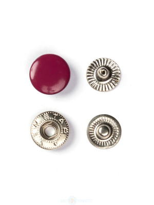  Кнопка Альфа 12,5мм сталь цв. 177 Вишня (уп 720 шт) NewStar  ТриКатушки