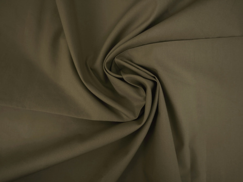  Ткань 2092 Поплин плательный цв. 617 хаки (оливковый)  ТриКатушки