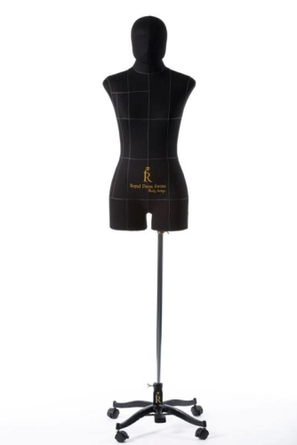  Голова для манекена Monica мягкий, Женский обхват см, цв.Черный  ТриКатушки