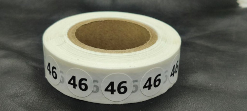  Размерник-наклейка на бумаге 46 (рул.1000шт)  ТриКатушки