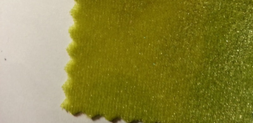  Ткань 3005 Бархат стрейч, ш.150см., №605 фисташковый  ТриКатушки