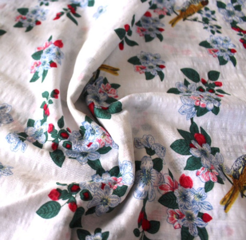  Ткань Поплин-жатка ПРИНТ арт. 2112 цв. 15  ТриКатушки