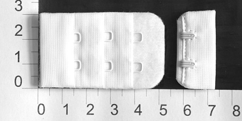  1/2 3х2 белый Застежки-крючки (упаковка 100 штук)  ТриКатушки