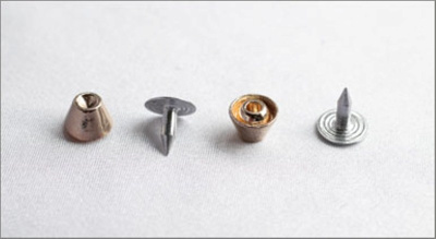  108-F золото Хольнитены декоративные "металл" d=10мм (упаковка 500 штук)  ТриКатушки