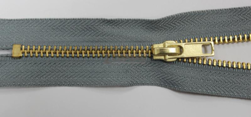  Молния Металл Т5 джинс 18 см №316 серый, (уп.100)  ТриКатушки