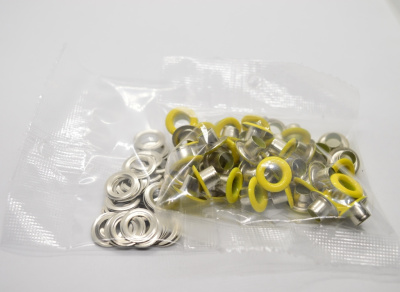  Люверсы №4 6 мм цв.Жёлтый 110(уп. 50 шт)ProKnopka  ТриКатушки