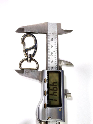  Карабин поворотный металл 20*48мм Никель (фас.10/100/200 штук)  ТриКатушки