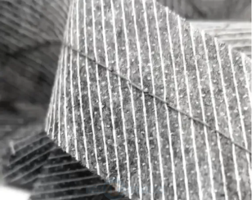  Лента нитепрошивная клеевая по косой со строчкой 30 мм двойная, цв. серый (рул. 50 м.)  ТриКатушки