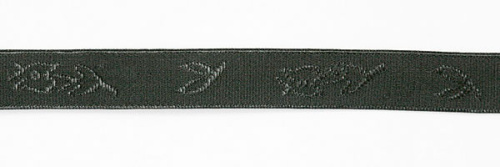  2076 черный Резинка для брителей 12мм (упаковка 50 метров)  ТриКатушки