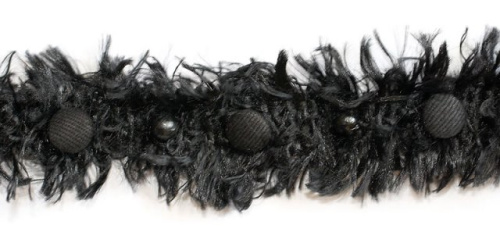  0626-2086 черный Тесьма, ширина 37мм (намотка 15 ярдов = 13,7 метра)  ТриКатушки