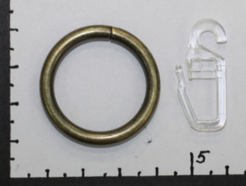  Стальное кольцо, внутр.d=25мм, внешн.d=33мм, антик  ТриКатушки