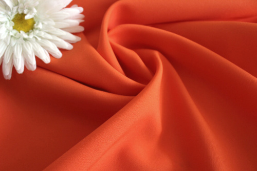  Ткань Габардин стрейч арт.1000 ,ш.150см., 270 гр/мп., №421 морковный  ТриКатушки