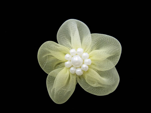  017 F пришивной элемент (упаковка 100 штук) желтый  ТриКатушки