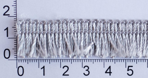  0390-0150 Бахрома 17мм (упаковка 100 метров) серебро  ТриКатушки