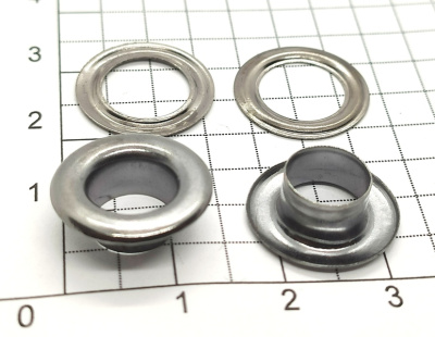  Люверсы №5 8мм сталь Черный никель (уп 1000шт) Tals  ТриКатушки