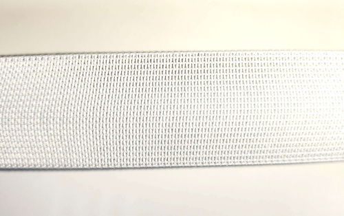  Резинка вязанная ОБЛЕГЧЕННАЯ 30мм цв белый, уп. 25м  ТриКатушки