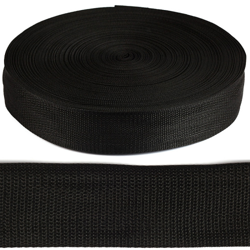  Стропа 50 мм цв.Черный (на отрез 2,5 метров)  ТриКатушки