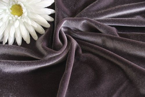  Ткань 3005 Бархат стрейч, ш.150см., №805  ТриКатушки