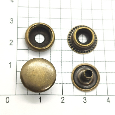  Кнопка 15мм №61 сталь цв. Антик (уп 720шт) Tals(Турция)  ТриКатушки