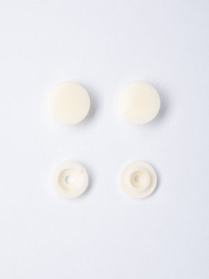  Кнопка пластиковая трикотажная 12,5 х 10 мм, цв. 102 айвори (уп.1000 шт)F  ТриКатушки