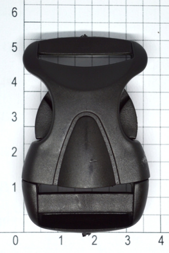  Фастекс (защелка трезубец) Ф125 (МУСКУЛ) ш.25 мм ПП цв.Черный (уп.10 шт.)   ТриКатушки