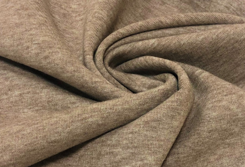  Ткань Футер 3-х нитка г/к петельный 320гр.кв.м, 80% Хб + 20% ПЭ, пенье, цв. Какао IS  ТриКатушки