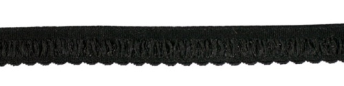  6353 черный резинка бельевая 12мм (намотка 144 ярда = 131,7 метра)  ТриКатушки