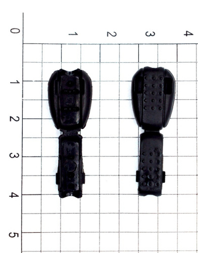  Наконечник (фасолинка) №2 пластик(уп.10 шт.)цв. Черный "Proknopka"  ТриКатушки