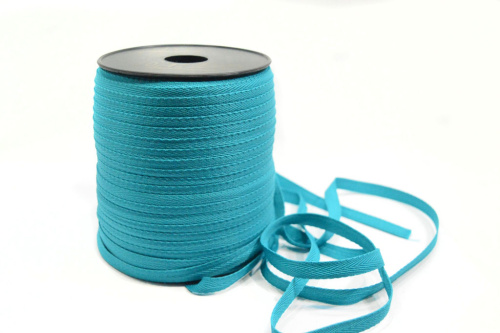  Лента киперная 10 мм. 100% п/э цв. 259/250 м Бирюзовы  ТриКатушки