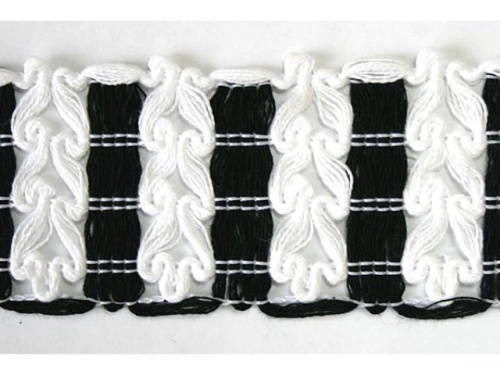  610- 9KJ тесьма декоративная ширина 50мм (упаковка 20 ярдов = 18,3 метра)  ТриКатушки