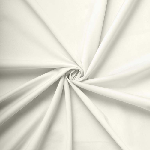  Ткань Поплин МТ 5098 (97 Хл, 3 Эл, 195 гр/мп, ш. 1,45м) цв. 102 молочный  ТриКатушки