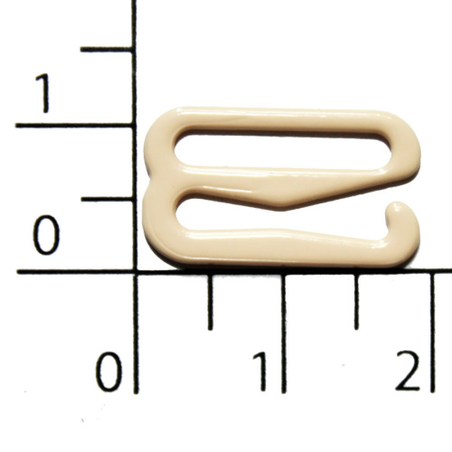  1509В бежевый Крючок металл крашенный ширина=15мм (упаковка 1000 штук)  ТриКатушки