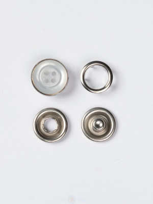  Кнопка рубашечная 9,5мм (закрытая ) Пуговица уп.1440шт  ТриКатушки