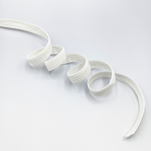  Резинка (продёжка) тип F 8 мм белая (рул. 100 м)  ТриКатушки