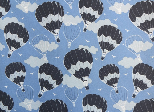  Ткань курточная детская  Дьюспо 240T WR PU цв.Air balloon голубой  ТриКатушки