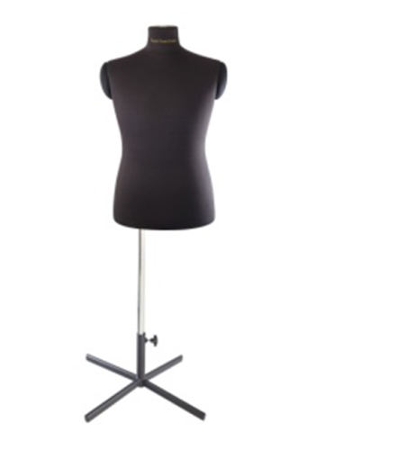  Манекен мужской Henry с подставкой "Звезда" + плечевые сегменты чёрный, 52-54 (один размер)  ТриКатушки