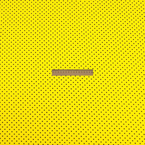  Ткань Кашибо горох 0,4мм желтый/черный арт. 5074  ТриКатушки