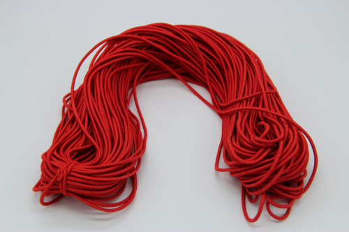  Резинка шляпная 2,5 мм №148 красный (рул.100 м)  ТриКатушки