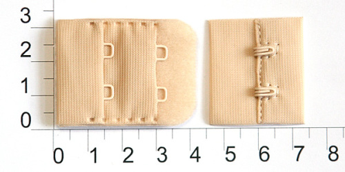  1/2 2х2 бежевый Застежки-крючки (упаковка 100 штук)  ТриКатушки