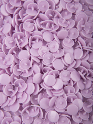  Кнопка пластиковая трикотажная 12,5 х 10 мм, цв. 165 лавандовый (уп.1000 шт)F  ТриКатушки