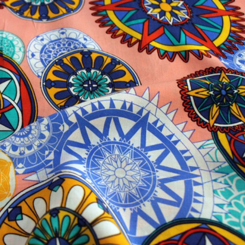  Ткань Вискоза принт арт. 2045 цв. 50  ТриКатушки