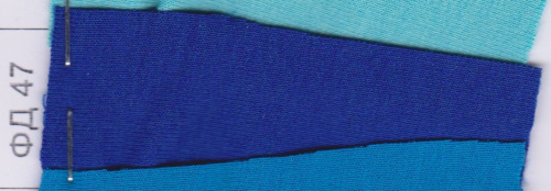  Ткань Футер 2-х нит. с лайкрой петля (ринг) цв. 47 синий (василек)  ТриКатушки