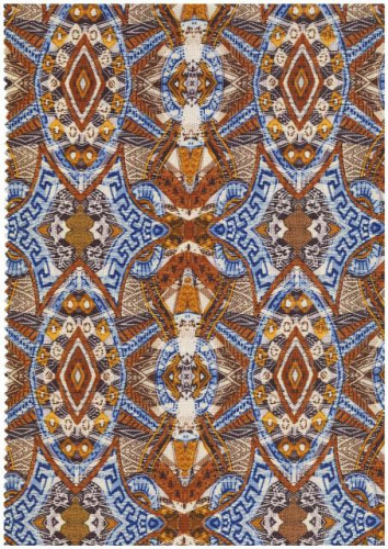  Ткань габардин принт арт.1010 цв.151  ТриКатушки