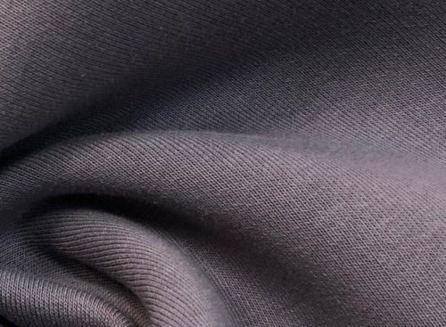  Ткань Футер 3-х нитка г/к с начесом 320гр.кв.м, 67% Хб+33% ПЭ, пенье, цв. Лаванда  ТриКатушки