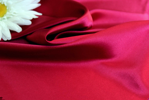  Ткань 2001 Атлас Стрейч, №103 малиновый  ТриКатушки