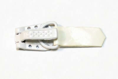  Крючок шубный кожзам "МН" S-501 белый (упаковка 200 штук)  ТриКатушки