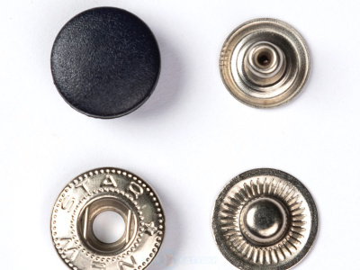  Пластиковая крышка (1 часть кнопки) 15мм цв. черный (уп 720шт)  ТриКатушки