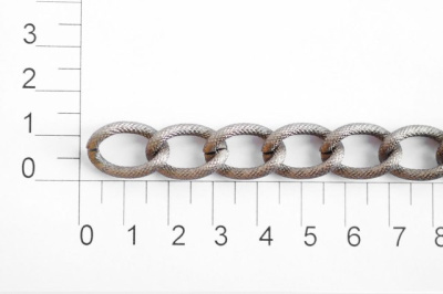  UX 009С цепь алюминий цв. dark antique (упаковка 10 метров)  ТриКатушки